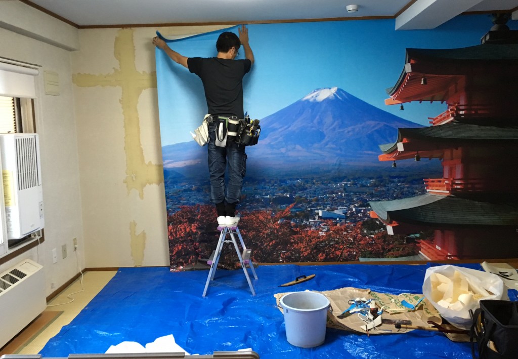 デジタルプリント壁紙による札幌の 一般住宅 の施工例 新東洋スクリーン
